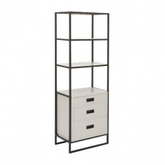 Стеллаж для хранения в стиле LOFT Черный (NS-1828) Бориспіль