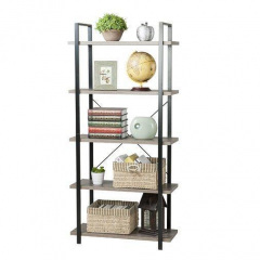 Стеллаж для хранения в стиле LOFT Черный (NS-1806) Кропивницкий