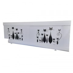 Экран под ванну The MIX Cats 120 см Белый Александрия