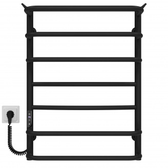 Полотенцесушитель электрический Юность П7 400х700 Deffi Черный JD03 (C.YU.70.40.7.E.B.L.1)