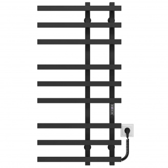 Полотенцесушитель электрический Atena П9 150х1000 Deffi Черный JD04 (A.AT.100.15.9.E.B.R.2)