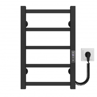 Полотенцесушитель электрический Forest П5 300х500 Deffi Черный JD04 (A.FR.50.30.5.E.B.R.2)
