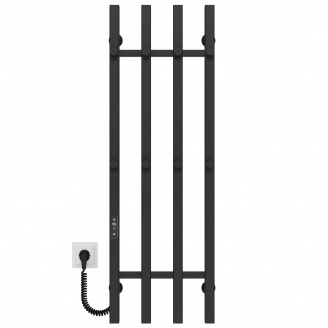 Полотенцесушитель электрический Split П4 300х1000 Deffi Черный JD04 (A.SP.100.30.4.E.B.L.2)