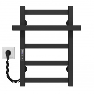Полотенцесушитель электрический Nicolе П5 300х500 Deffi Черный JD04 (A.NI.50.30.5.E.B.L.2)
