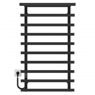 Полотенцесушитель электрический Agata П10 500x1000 Deffi Черный JD04 (A.AG.100.50.10.E.W.L.4)
