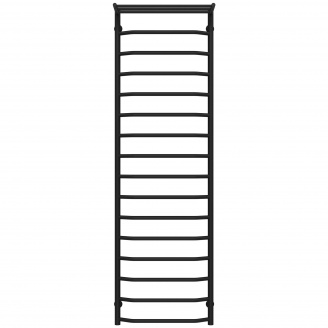 Полотенцесушитель водяной Трапеция с полкой П16 500х1700 Deffi Черный (C.TP.170.50.16.B.B)