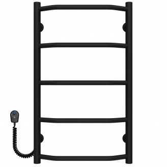 Полотенцесушитель электрический Трапеция П5 400х700 Deffi Черный EF15 (C.TR.70.40.5.E.B.L.5)