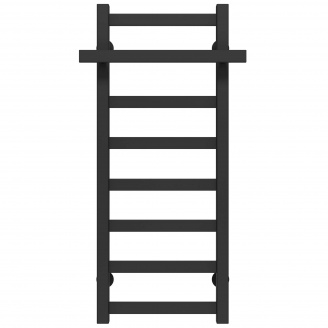 Полотенцесушитель водяной Nicolе П8 300х800 Deffi Черный (A.NI.80.30.8.B.B)