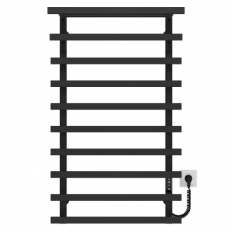 Полотенцесушитель электрический Agata П10 500x1000 Deffi Черный JD04 (A.AG.100.50.10.E.W.R.4)