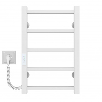 Полотенцесушитель электрический Forest П5 300х500 Deffi Белый WD04 (A.FR.50.30.5.E.W.L.4)