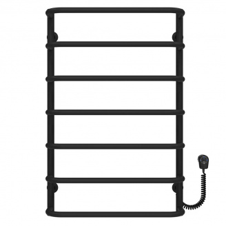 Полотенцесушитель электрический Стандарт П7 500х800 Deffi Черный EF16 (D.SS.80.50.7.E.B.R.5)
