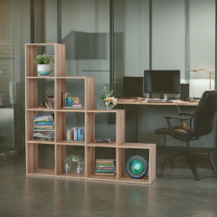 Стеллаж Tobi Sho GT-40 для книг, декора на 10 ячеек 1422х1427х280 мм Дуб сонома Кушугум