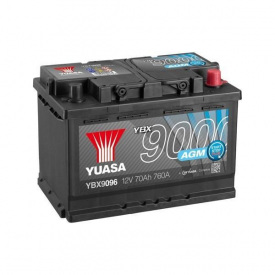 Автомобільний акумулятор Yuasa 12V 70Ah AGM Start Stop Plus Battery (YBX9096)
