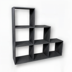 Стелаж Tobi Sho GT-39 для книг, декору на 6 комірок 1071х1076х280 мм Антрацит