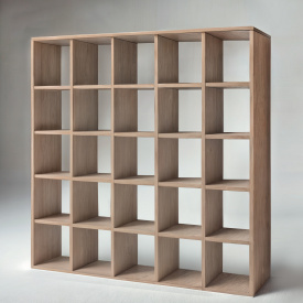 Стеллаж Tobi Sho ST-0016 для книг, декора на 25 ячеек 1776х1776х300 мм Дуб сонома