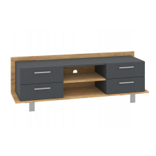 Тумба для TV Portio (140х40х48 см, тахо + антрацит)