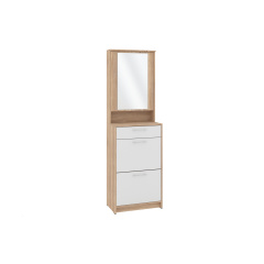 Тумба для взуття Zephyr (60х36х192,5 см, сонома + білий) Краматорськ