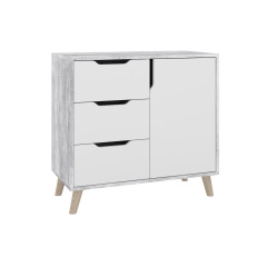 Комод Activo (80х40х75,5 см, бетон + білий) Київ