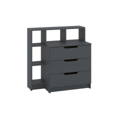 Комод Paragon (80х40х82 см, антрацит) Долина