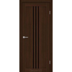 Міжкімнатні двері Силтон чорне скло 600х900х2000 мм 