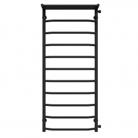 Полотенцесушитель водяной Трапеция с полкой П11 500х1200 Deffi Черный (C.TP.120.50.11.B.C)