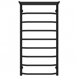 Полотенцесушитель водяной Трапеция с полкой П9 500х1000 Deffi Черный (C.TP.100.50.9.B.C)