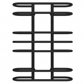 Полотенцесушитель водяной Британика П7 600х800 Deffi Черный (C.BR.80.60.7.B.A)