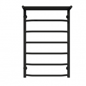 Рушникосушарка водяна Трапеція з полицею П7 500х800 Deffi Чорний (C.TP.80.50.7.B.A)