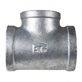 Трійник редукційний чавунний оцинкований В.С BBB 2” x 1 1/4”