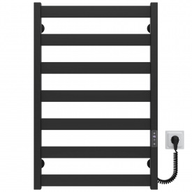 Полотенцесушитель электрический Silvia П7 500х800 E Deffi Черный JD04 (A.SV.80.50.7.E.B.R.2)