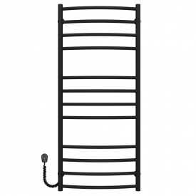 Полотенцесушитель электрический Классик Элит П12 600х1200 Deffi Черный EF16 (C.KE.120.60.12.E.B.L.5)