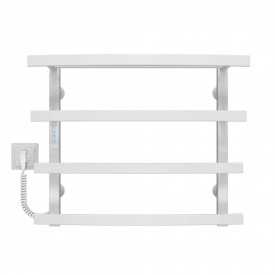 Полотенцесушитель электрический Lotos П4 500х500 Deffi Белый WD04 (A.LO.50.50.4.E.W.L.4)