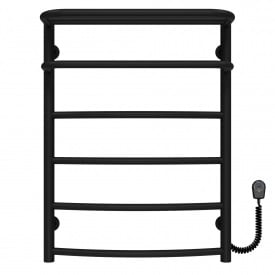 Полотенцесушитель электрический Отель П6 500х700 Deffi Черный EF16 (C.OD.70.50.6.E.B.R.5)