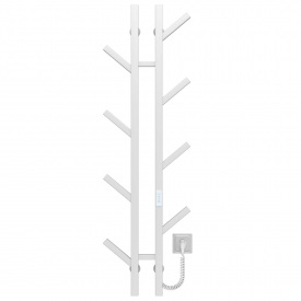 Полотенцесушитель электрический Sakura П8 100х1200 E Deffi Белый WD04 (A.SR.120.10.8.E.W.R.4)