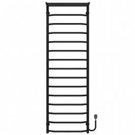 Полотенцесушитель электрический Трапеция с полкой П15 500х1600 Deffi Черный EF16 (C.TP.160.50.15.E.B.R.5)