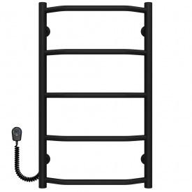 Полотенцесушитель электрический Трапеция П5 400х700 Deffi Черный EF15 (C.TR.70.40.5.E.B.L.5)
