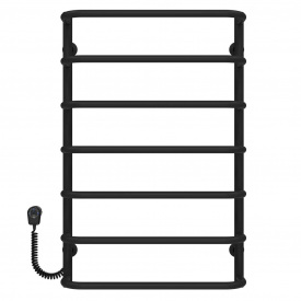 Полотенцесушитель электрический Стандарт П7 500х800 Deffi Черный EF16 (D.SS.80.50.7.E.B.L.5)