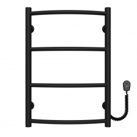 Полотенцесушитель электрический Классик П4 400х600 Deffi Черный EF16 (C.DK.60.40.4.E.B.R.5)