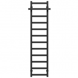 Полотенцесушитель водяной Nicolе П12 300х1400 Deffi Черный (A.NI.140.30.12.B.B)