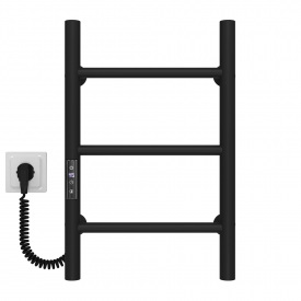 Полотенцесушитель электрический Орион П3 500х400 Deffi Черный JD03 (C.OR.40.50.3.E.B.L.1)