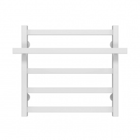 Полотенцесушитель водяной Nicolе П5 500х500 Deffi Белый (A.NI.50.50.5.W.B)