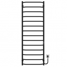 Полотенцесушитель электрический Трапеция П14 500х1500 Deffi Черный JD03 (C.TR.150.50.14.E.B.R.1)