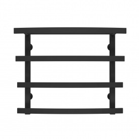 Полотенцесушитель водяной Lotos П4 400х500 Deffi Черный (A.LO.50.40.4.B.B)