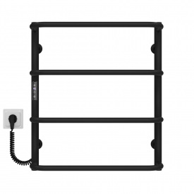 Полотенцесушитель электрический Стандарт П4 500х600 Deffi Черный JD03 (C.SS.60.50.4.E.B.L.1)