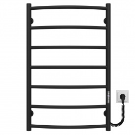 Полотенцесушитель электрический Классик П7 500х800 Deffi Черный JD03 (C.DK.80.50.7.E.B.R.1)