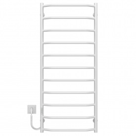 Полотенцесушитель электрический Трапеция П11 500х1200 Deffi Белый WD03 (C.TR.120.50.11.E.W.L.3)