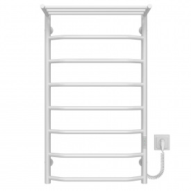 Полотенцесушитель электрический Трапеция с полкой П8 500х900 Deffi Белый WD03 (C.TP.90.50.8.E.W.R.3)