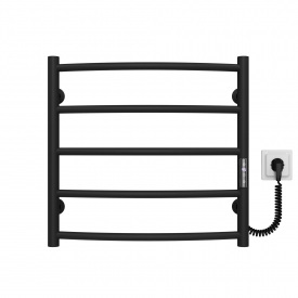 Полотенцесушитель электрический Классик П5 500х500 Deffi Черный JD03 (C.DK.50.50.5.E.B.R.1)