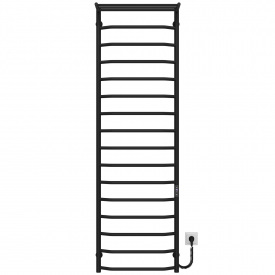 Полотенцесушитель электрический Трапеция с полкой П16 500х1700 Deffi Черный JD03 (C.TP.170.50.16.E.B.R.1)