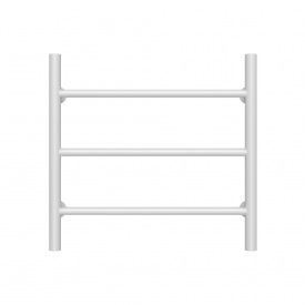 Полотенцесушитель водяной Орион П3 500х500 Deffi Белый (C.OR.50.50.3.W.B)